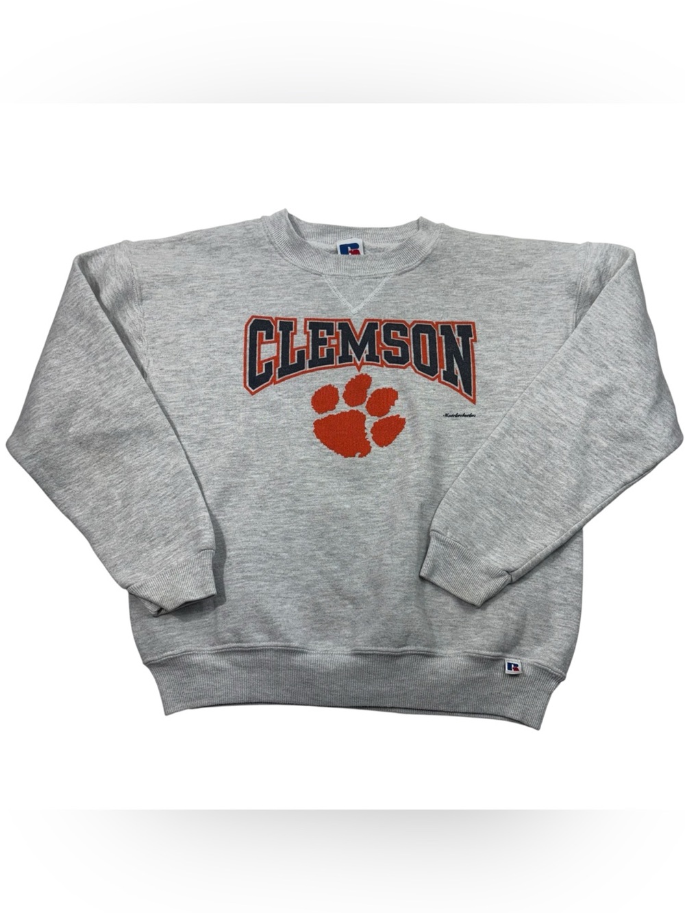 Vintage 90s Clemson University Tigers Russell Athletics Crewneck Sweatshirt M